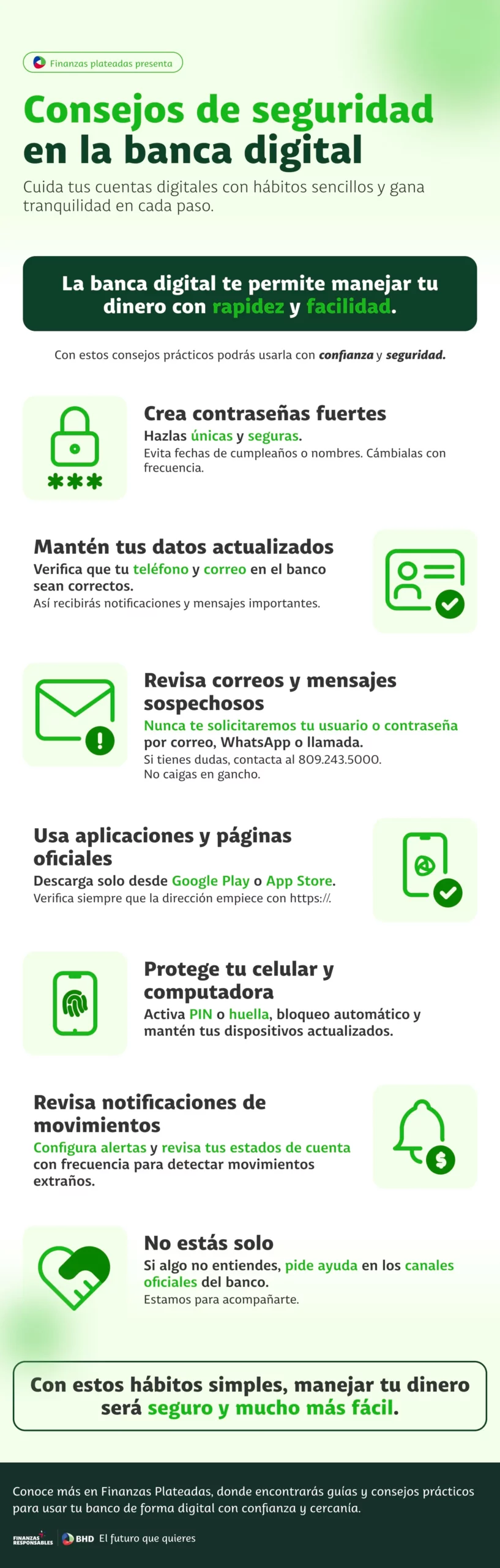 Infografía Consejos de Seguridad en la Banca Digital